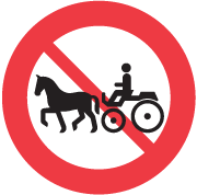 Hestevogn og lignende forbudt